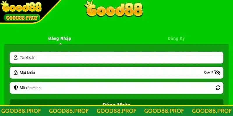 Quy trình đăng nhập Good88 cực nhanh chóng